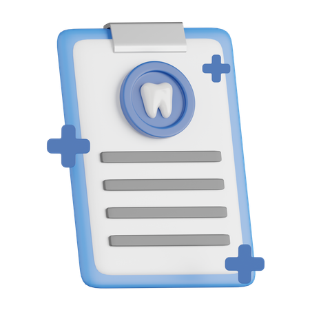 Zahnärztlicher Bericht  3D Icon