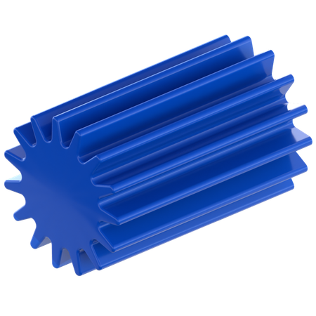 Zahnradform  3D Icon
