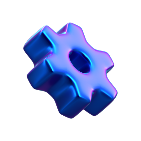 Zahnradform  3D Icon