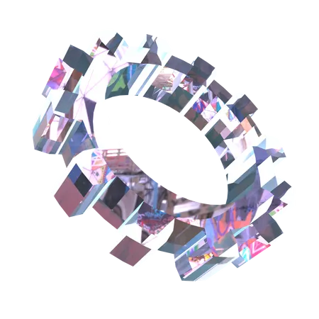 Zahnradform  3D Icon