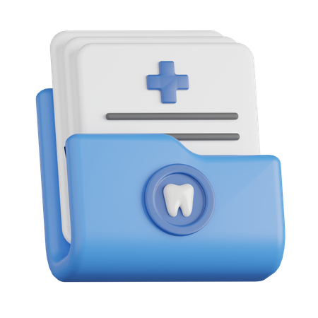 Zahnärztliche Bescheinigung  3D Icon