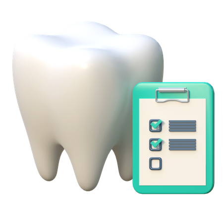 Zahnuntersuchungsbericht  3D Icon