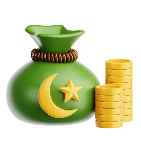 Zakat  3D Icon