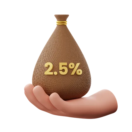 Zakat  3D Illustration