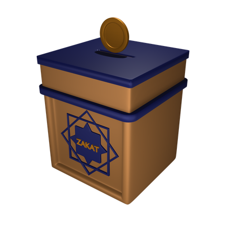 Boîte de zakat  3D Icon