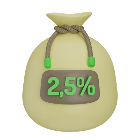 Caridade islâmica zakat  3D Icon