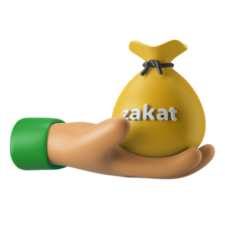 Gesto de mão zakat  3D Icon