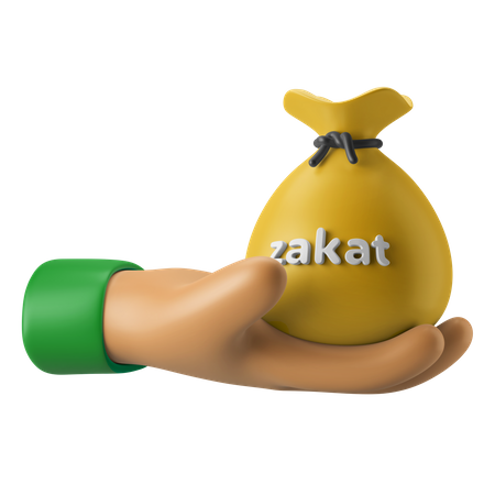 Zakat-Handbewegung  3D Icon