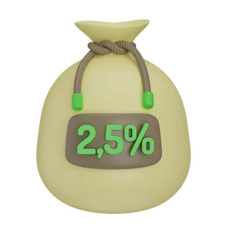 Zakat Islamic Charity  3D Icon