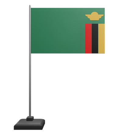 Zambia Flag  3D Icon