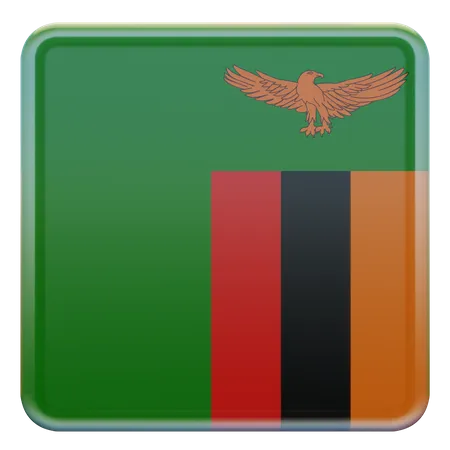 Zambia Flag 3D Illustration
