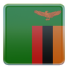 3d zambia flag illustration