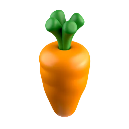 Zanahoria  3D Icon
