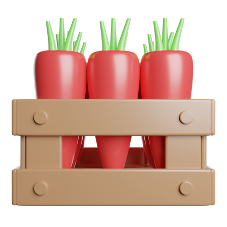 Zanahorias  3D Icon