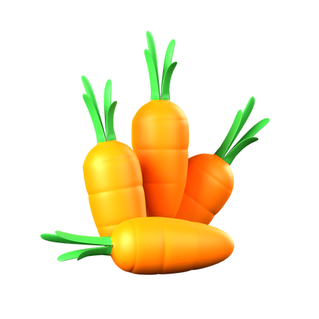 Zanahorias  3D Icon