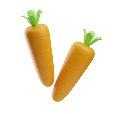 Zanahorias  3D Icon