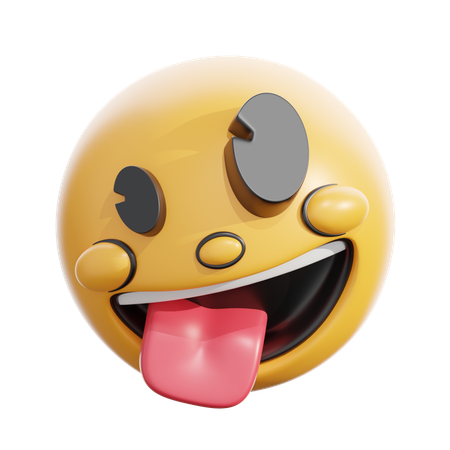 Zany face  3D Icon