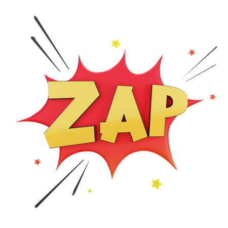 Zap  3D Sticker