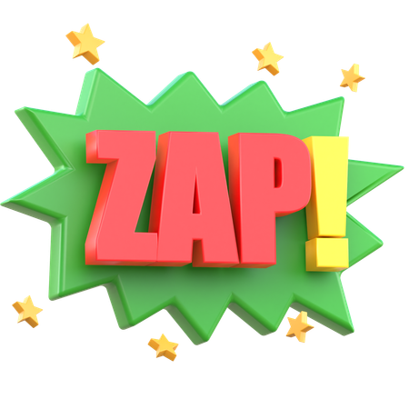 Adesivo zap  3D Sticker