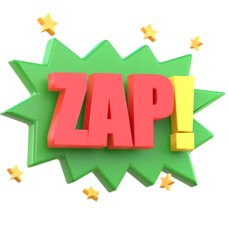 Adesivo zap  3D Sticker