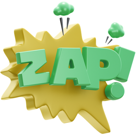 Adesivo zap  3D Icon