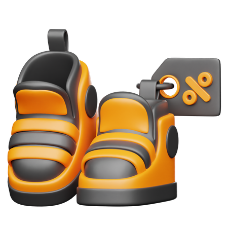 Descuento de zapatos  3D Icon