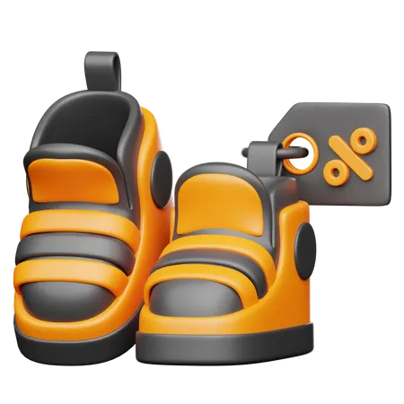 Descuento de zapatos  3D Icon