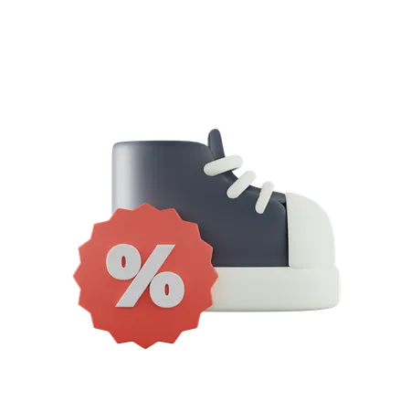 Descuento de zapatos  3D Icon