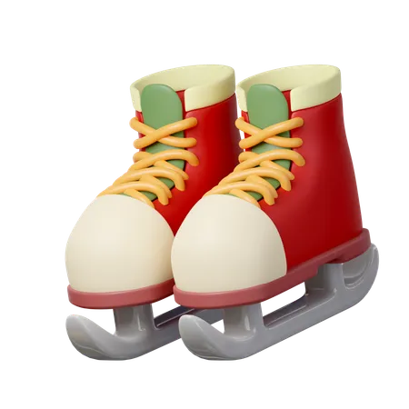 Zapato de skate de navidad  3D Icon