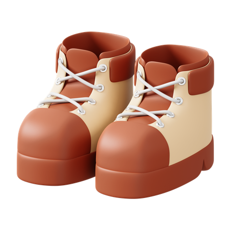 Zapatos de camping  3D Icon