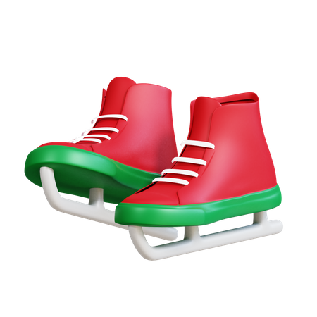 Zapatos de esqui  3D Icon