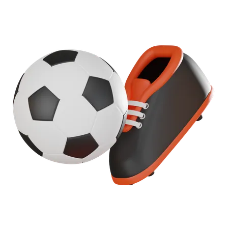 Zapatos de fútbol  3D Icon