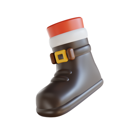 Zapatos de papá noel  3D Illustration