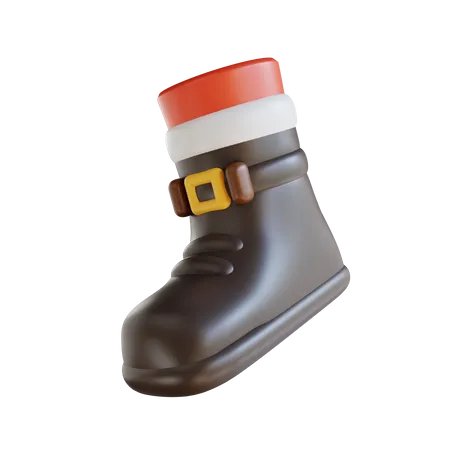 Zapatos de papá noel  3D Illustration