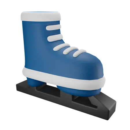 Zapatos de patinaje sobre hielo  3D Illustration