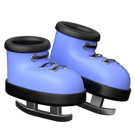 Zapatos de patinaje sobre hielo  3D Icon