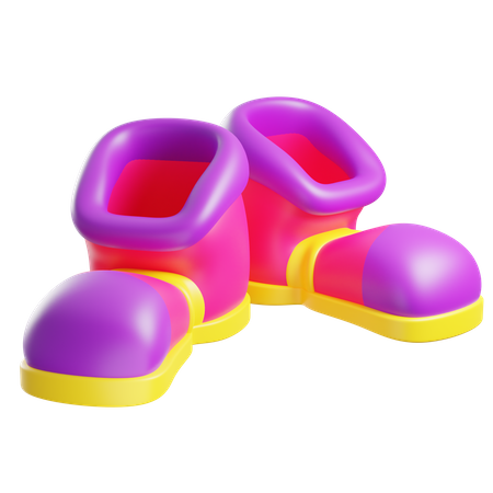 Zapatos de payaso  3D Icon