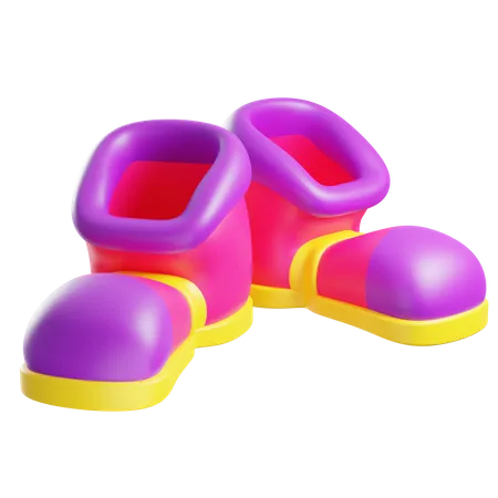 Zapatos de payaso  3D Icon