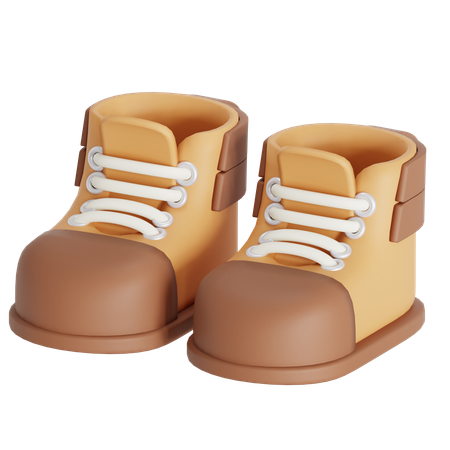 Zapatos de senderismo  3D Icon