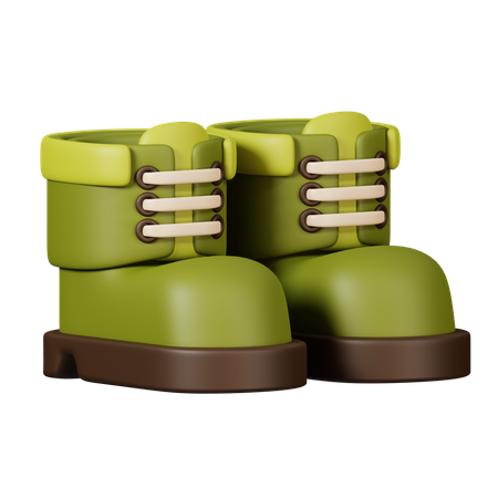 Zapatos de senderismo  3D Icon