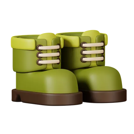 Zapatos de senderismo  3D Icon