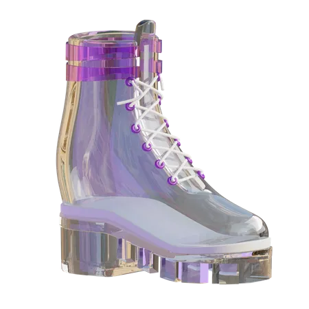 Zapatos de cristal  3D Icon