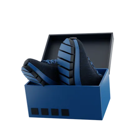 Zapatos dentro de la caja  3D Icon