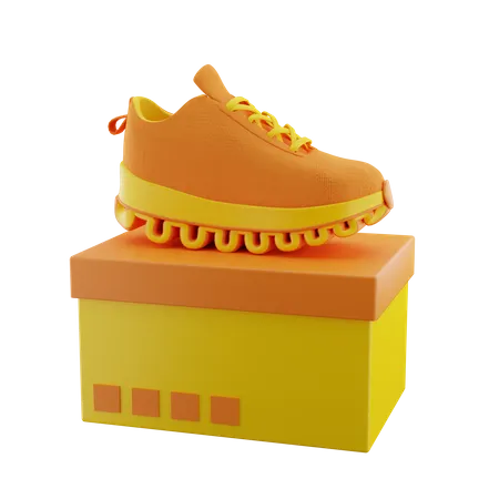 Zapatos en la caja superior  3D Icon