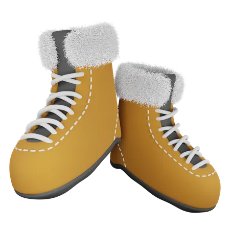 Zapatos de invierno  3D Icon