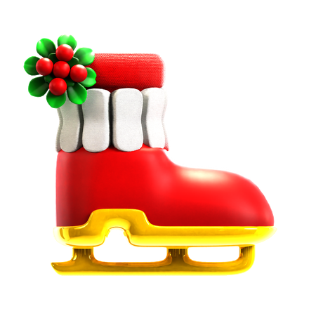 Zapatos de navidad  3D Icon