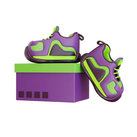 Paquete de zapatos  3D Icon