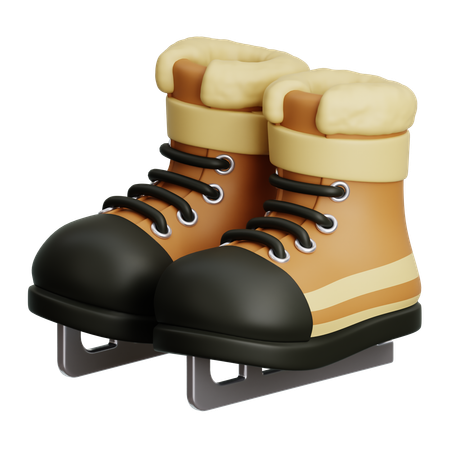 Zapatos de patinaje sobre hielo  3D Icon