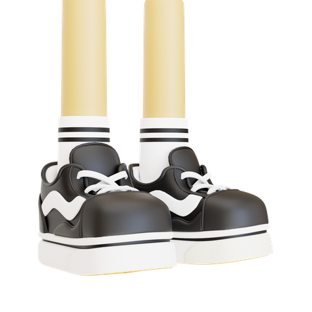 Zapatos pierna  3D Icon