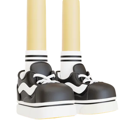 Zapatos pierna  3D Icon